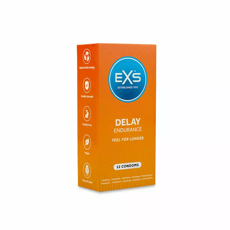 EXS Delay Endurance - Viivästyttävä kondomi, 12 kpl - Kondomit - 44044-1 - 1