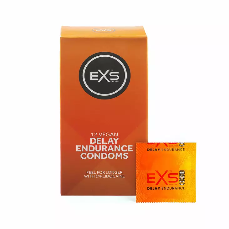 EXS Delay Endurance - Viivästyttävä kondomi, 12 kpl - Kondomit - 44044-1 - 1