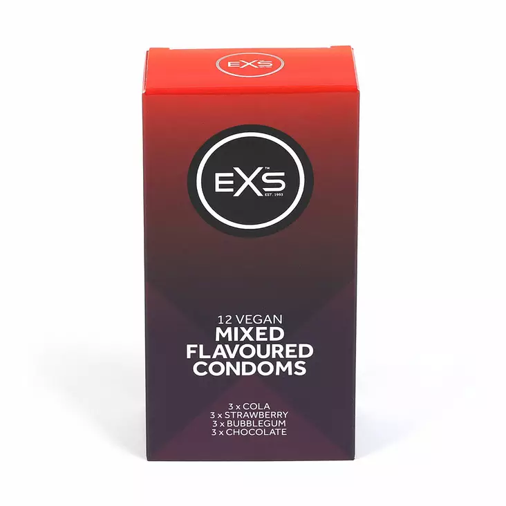 EXS Mixed Flavoured - Makukondomi 12 kpl - Kondomit - 41677-1 - 1