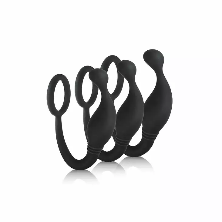 Jet Horny - Prostatastimulaattori penisrenkaalla, 3 kpl - Nanma - 48027-1 - 1