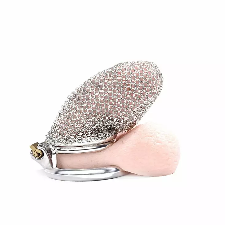 Kiotos Mesh Chastity Cage - Penishäkki, L - Siveysvyöt - 46305-1 - 1