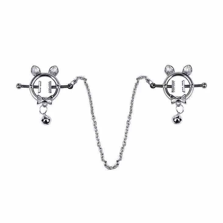 Kiotos Steel - Teräksiset nänninipistimet, kissa - Nänninipistimet - 48503-1 - 1