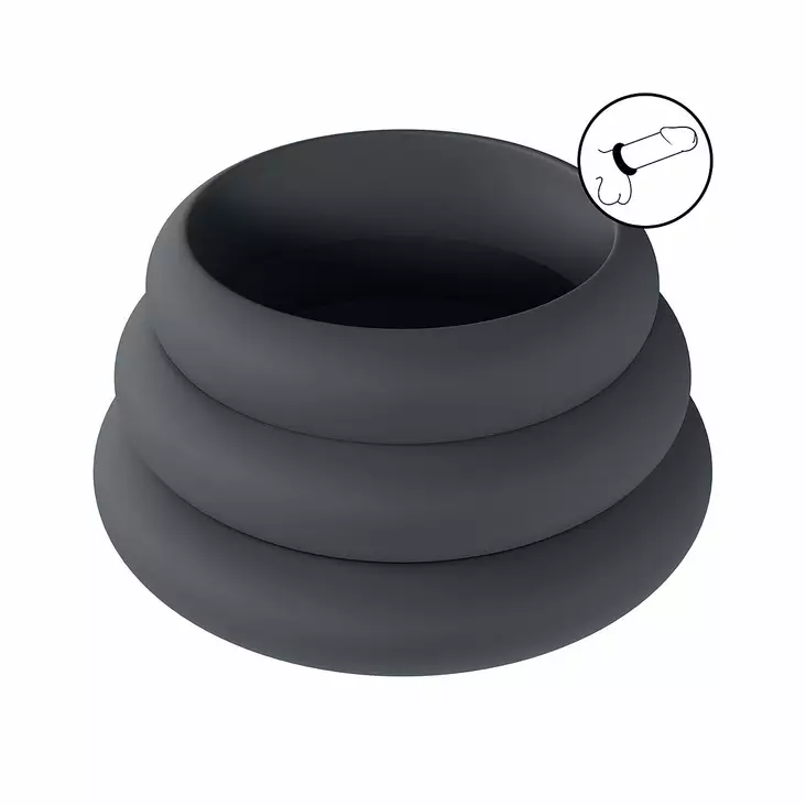 LEVELZ Wide O - Penisrengassetti, S/M/L - Erektio - 48682-1 - 1