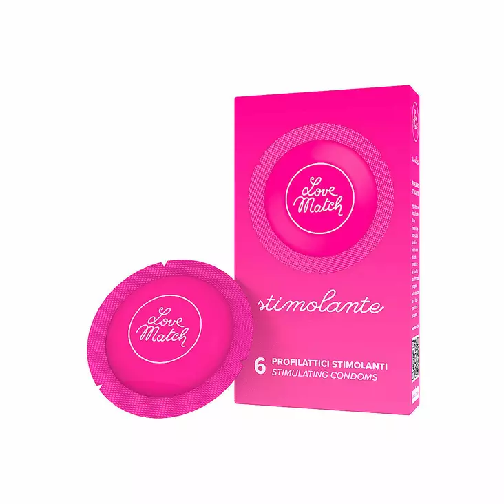 Love Match Stimolante - Stimuloiva kondomi, 6 kpl - Kondomit - 44092-1 - 1