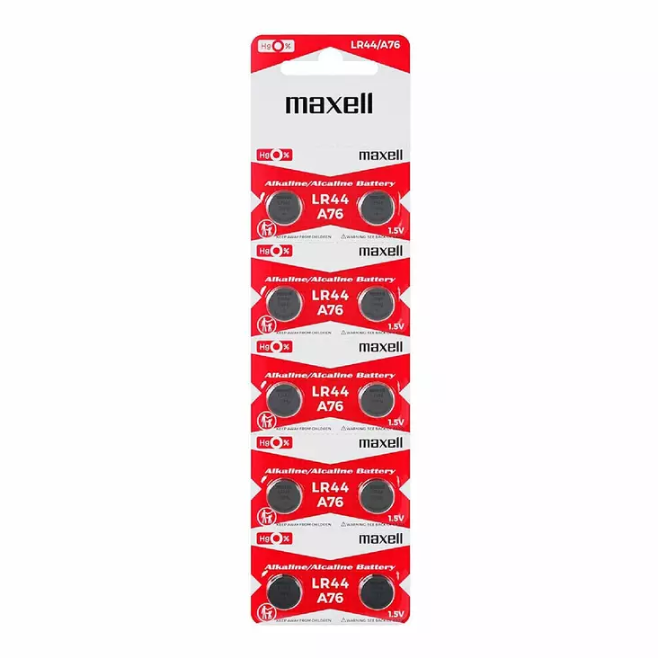 Maxell LR44 - Alkalinappiparisto, 10 kpl - Tarvikkeet - 43391-1 - 1
