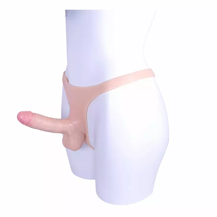 Mr. NOVA - Silikoniset housut ontolla tekopeniksellä, stringit - Nanma - 46436-1 - 1