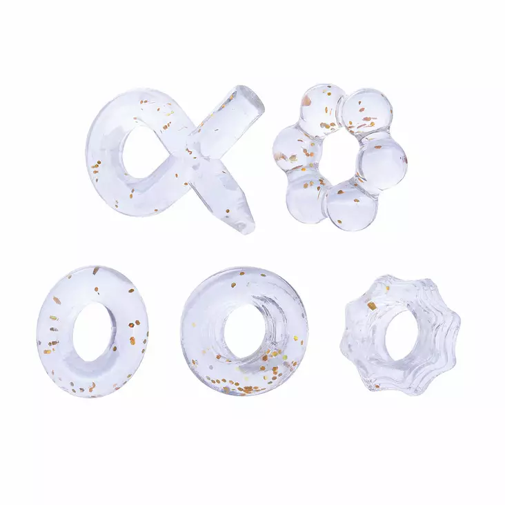 Nanma Glitter Collection - Penisrengassetti, 5 kpl - Tuotepaketit - 48799-1 - 1