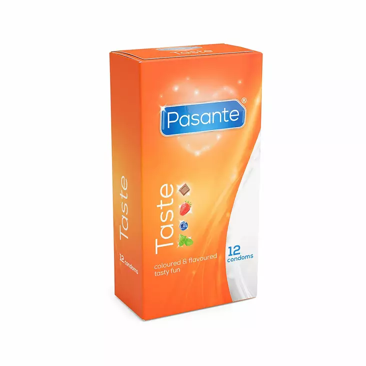 Pasante Taste - Makukondomi, 12 kpl - Pasante - 30658-1 - 1