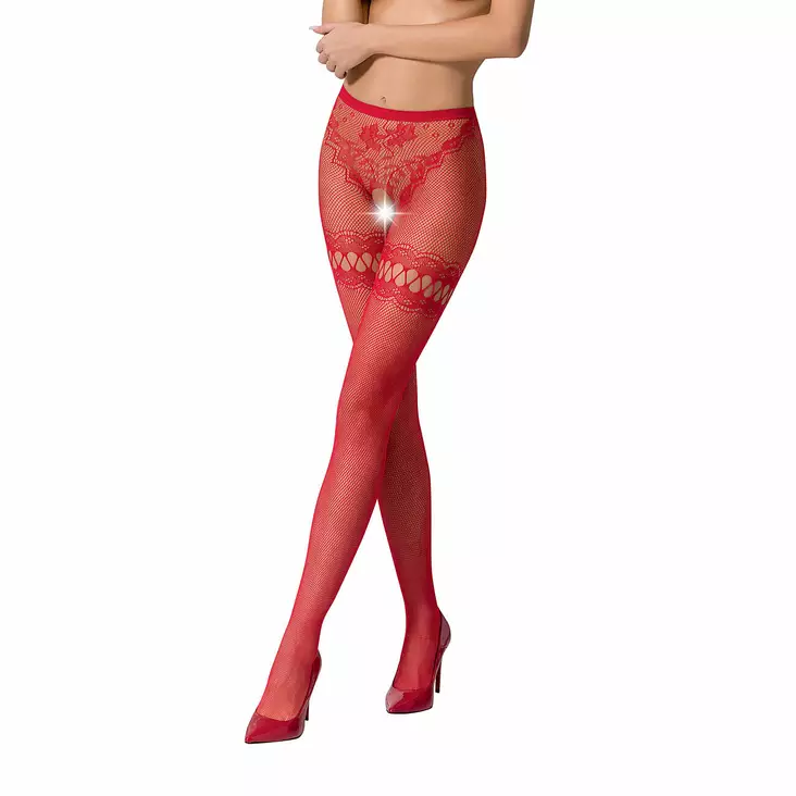 Passion S015 - Avosukkahousut, punainen - Passion - 48828-1 - 1