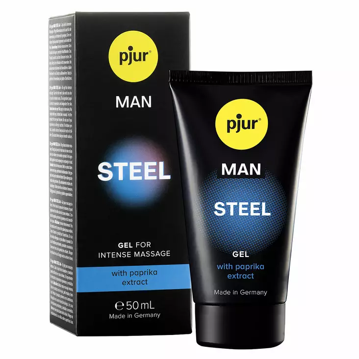 Pjur Man Steel - Stimuloiva geeli, 50 ml - Eroottinen hieronta - 35607-1 - 1