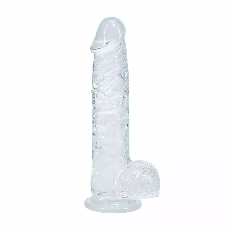 RealRock Super Flexible - Dildo kiveksillä 5" kirkas - Tekopenikset - 48833-1 - 1