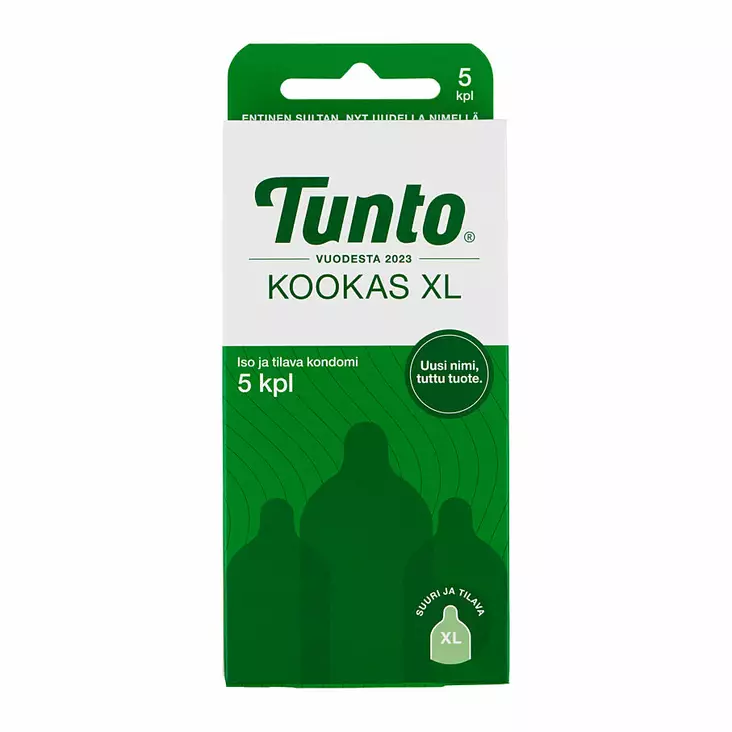 Tunto - Kookas XL kondomi, 5 kpl - Kondomit - 44005-1 - 1