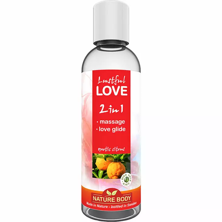 Nature Body Lustful Love 2 in 1 - Hierontaliukaste, 100 ml - Hierontaöljyt - 41689 - 1